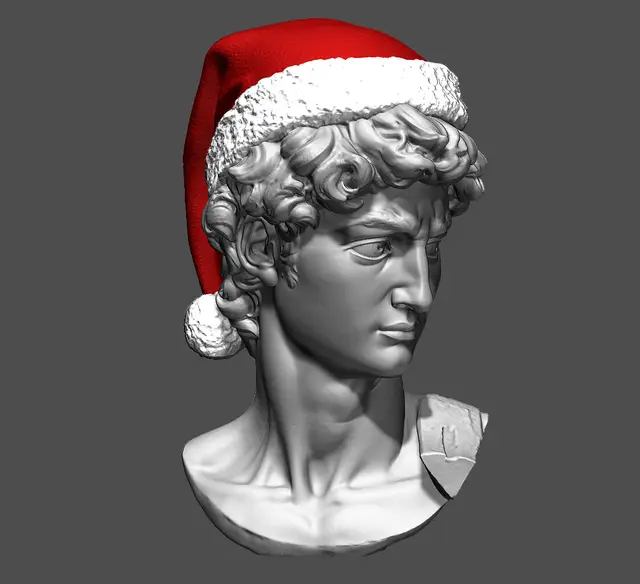 Festive Head of David — modelo 3D