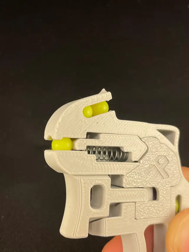 BB Gun | 4 Shots | built in magazine — modelo 3D