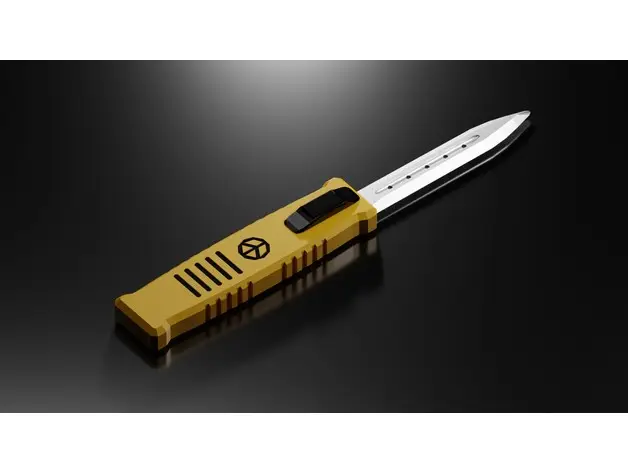 Tactical Switchblade Letter Opener and Desk Toy — modelo 3D