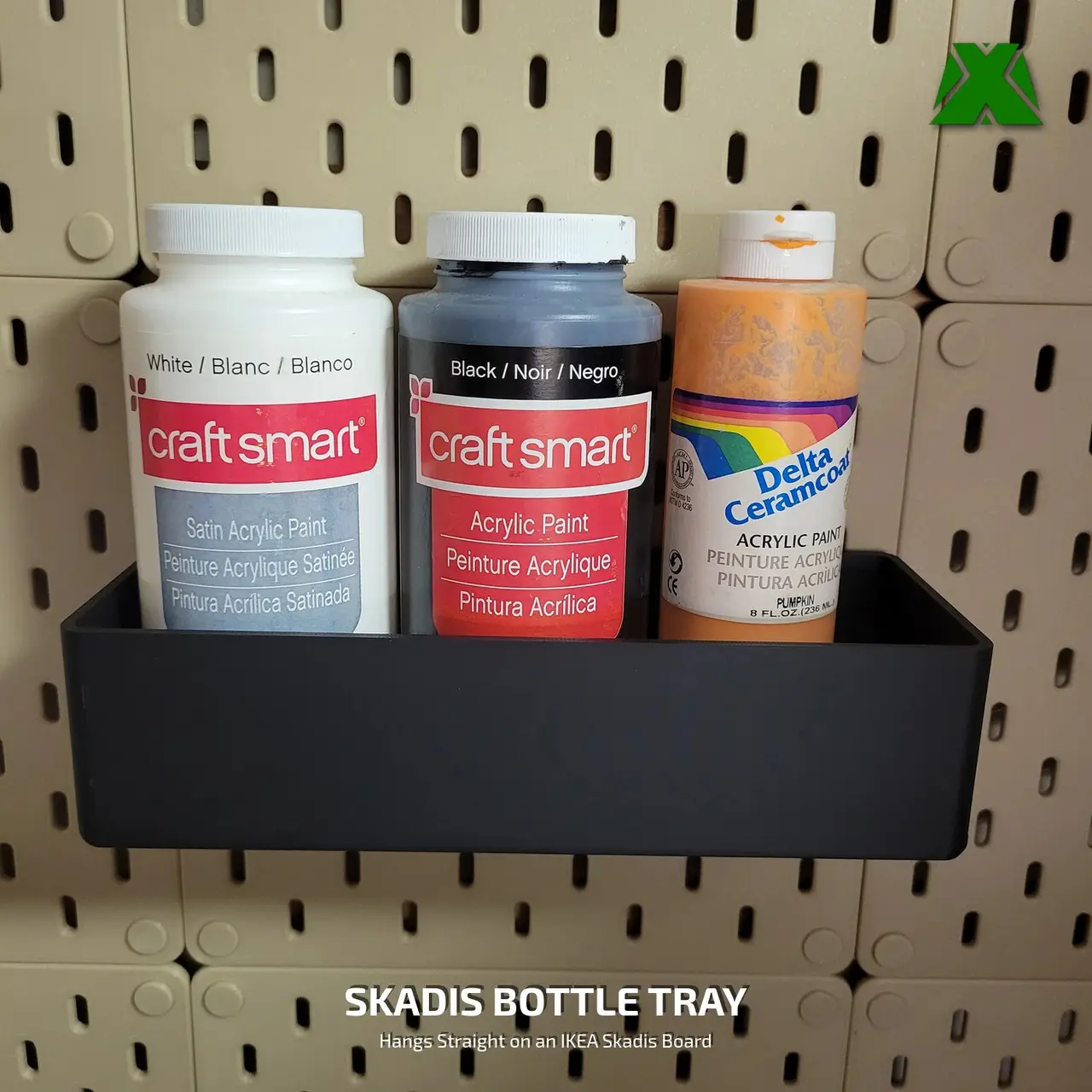 Skadis Bottle Mount Tray — modelo 3D