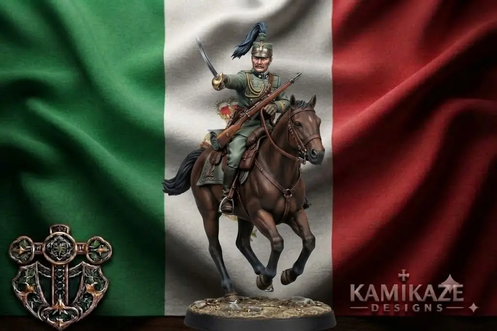 WWI Italian Cavalry Officer — modelo 3D