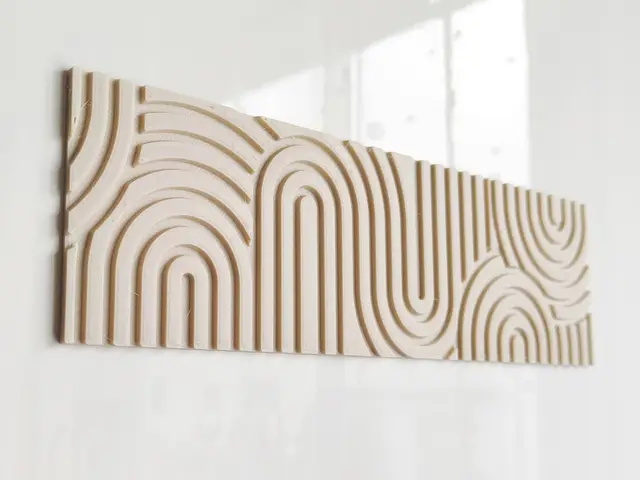 Sand Dune Wall Decor - Simple house interior decoration — modelo 3D