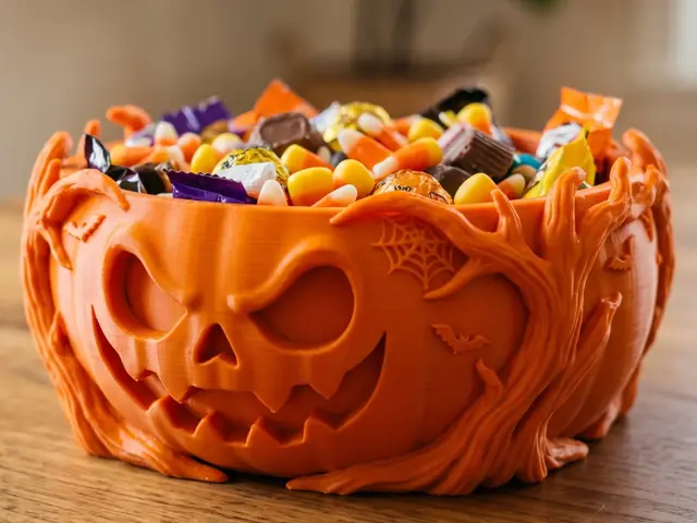 Spooky Tree Pumpkin Bowl – Halloween Candy Dish — modelo 3D