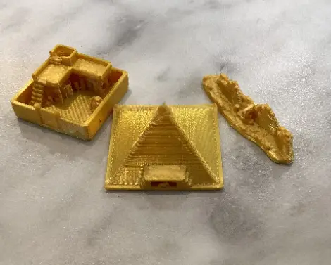 Egyptian themed catan pieces — modelo 3D