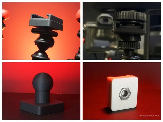Tripod Mounts: Cold Shoe and Ram Ball Mounts with 1/4 20 Thread — modelo 3D
