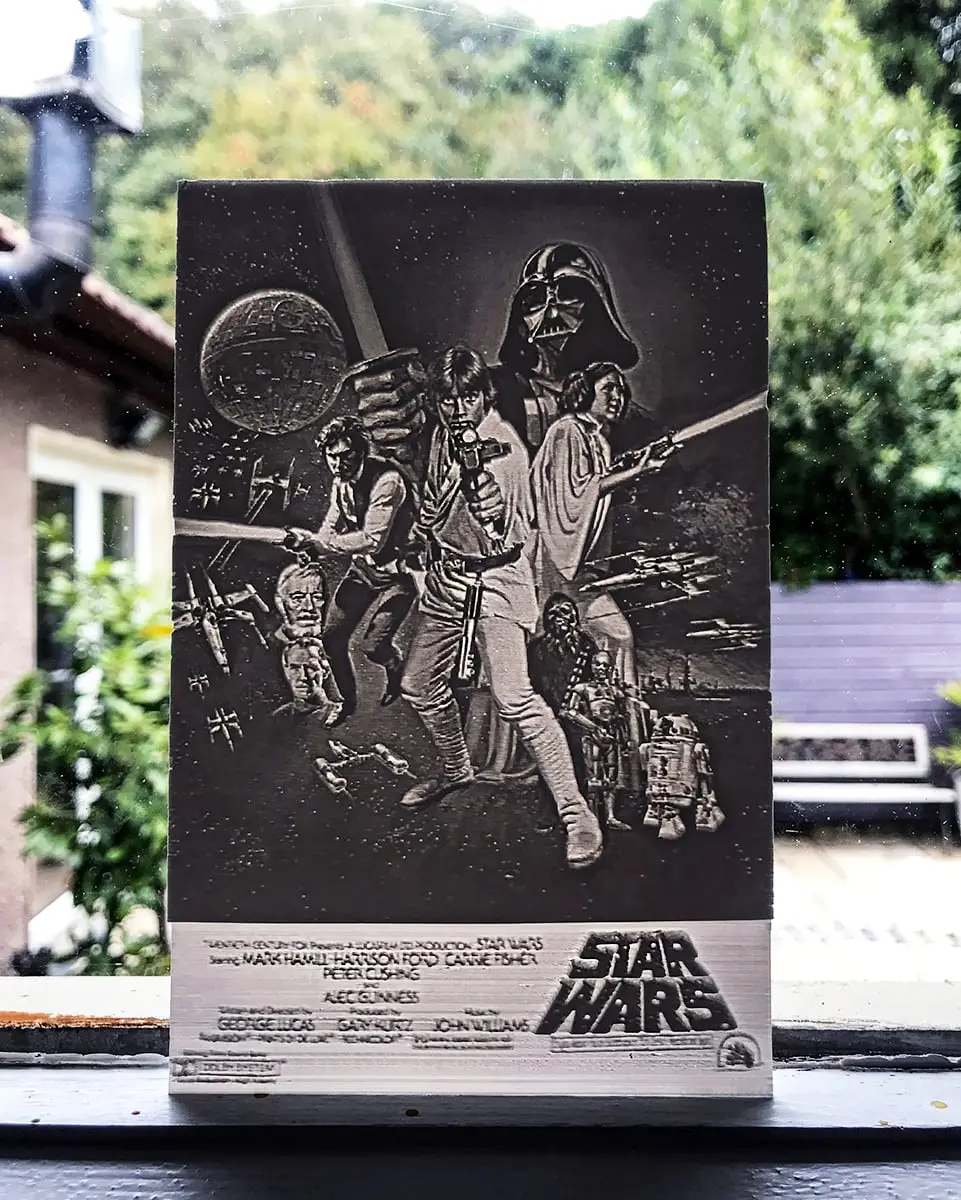 Star Wars Movie Poster Lithophane — modelo 3D