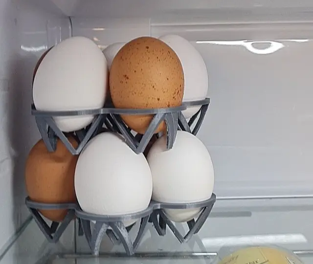 Egg storage - save space in the fridge! — modelo 3D