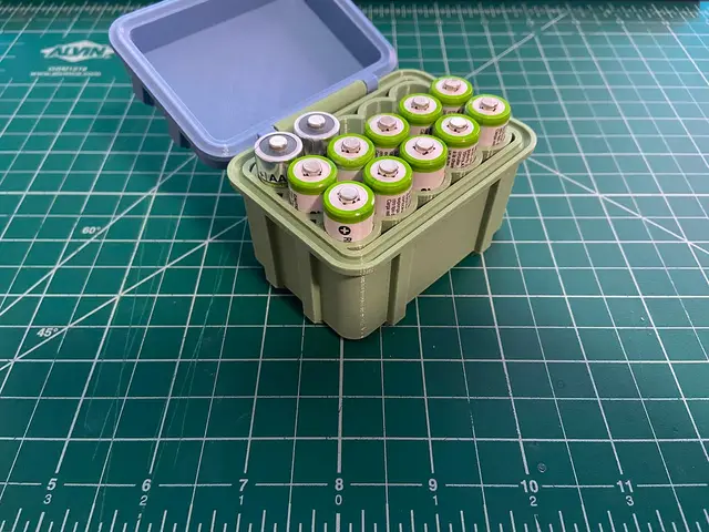 AA Battery Storage Box — modelo 3D