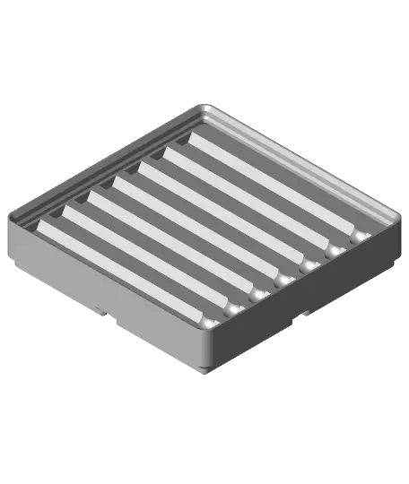 Gridfinity Hex Shank Drill Bit Holder — modelo 3D