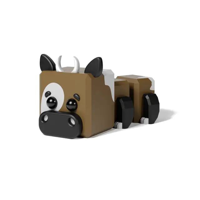 Cute, Flexi Cow — modelo 3D