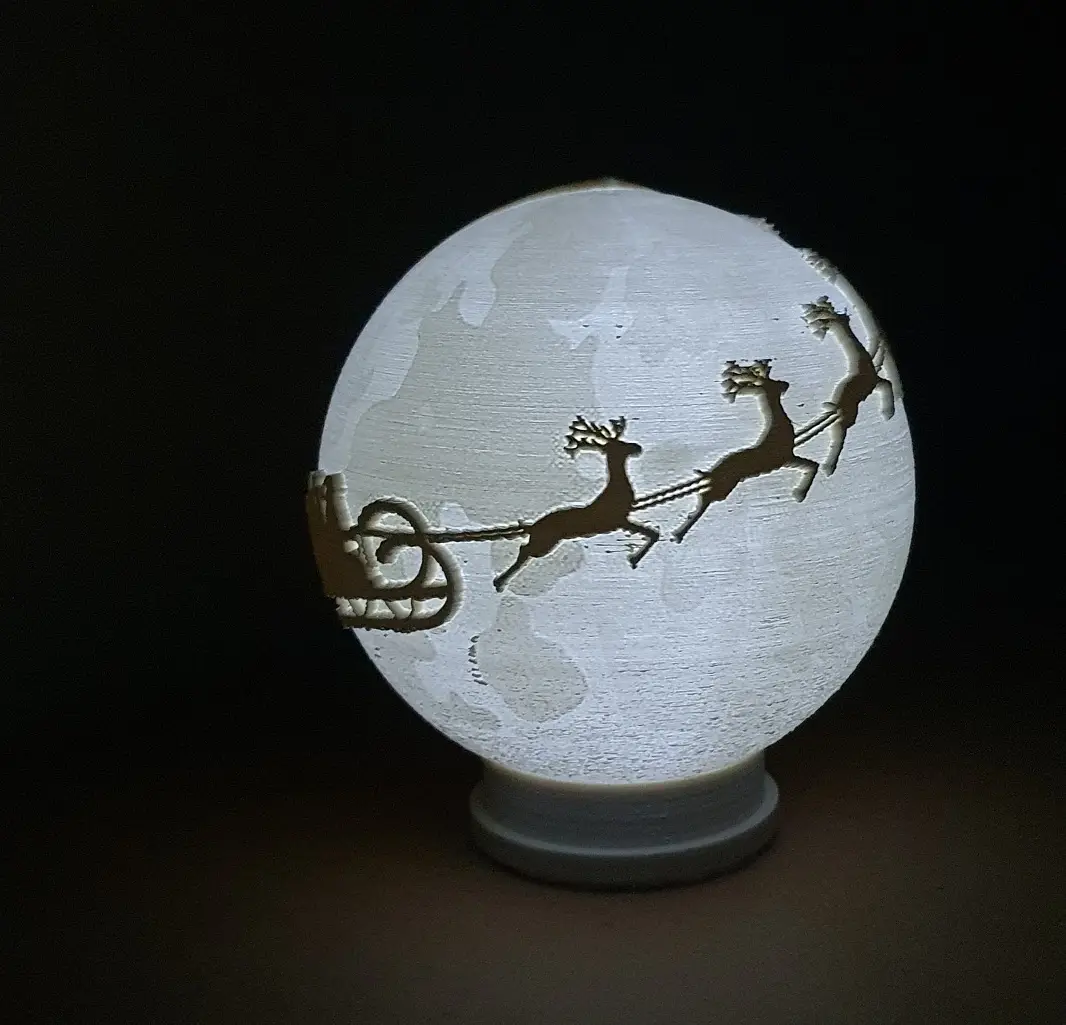 Santa Globe — modelo 3D