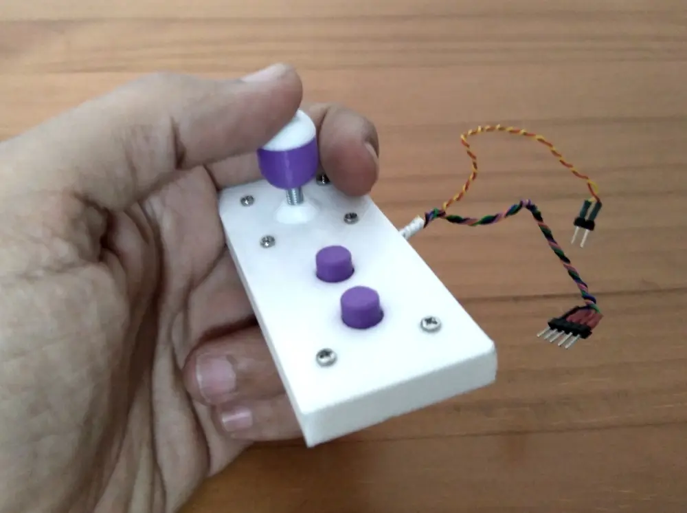 Mini arcade controller — modelo 3D