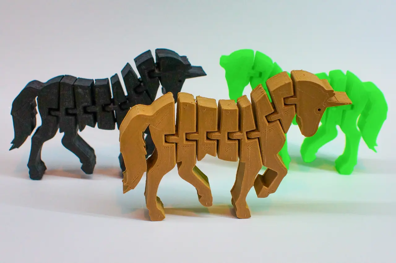 Flexi-Unicorn & Flexi-Horse — modelo 3D