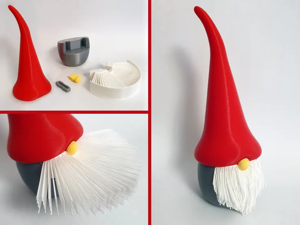 Bearded Christmas gnome — modelo 3D