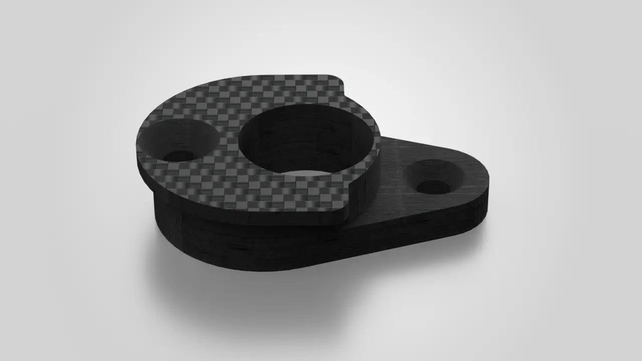 Team Associated TC3/4 Motor Mount Modified for Print — modelo 3D