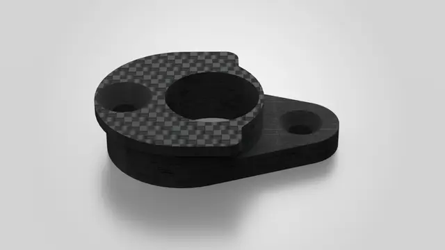 Team Associated TC3/4 Motor Mount Modified for Print — modelo 3D