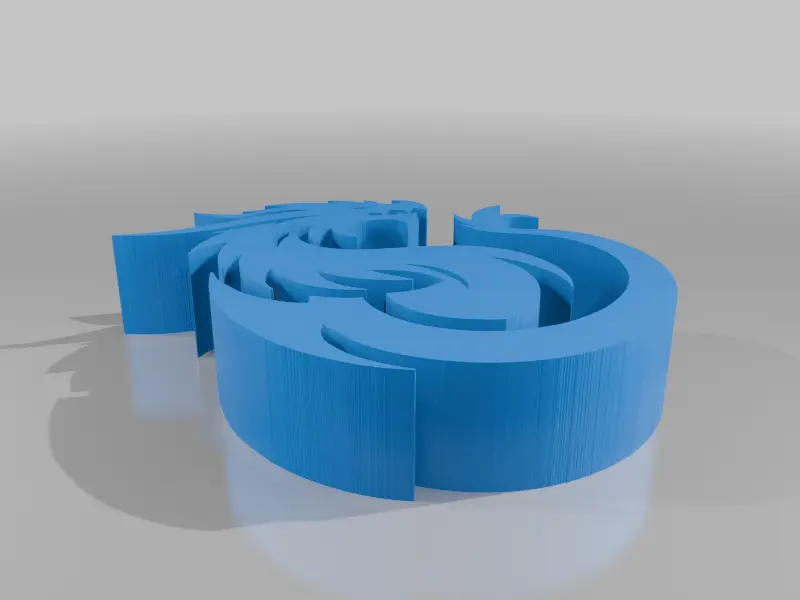 Dragón Silueta — modelo 3D