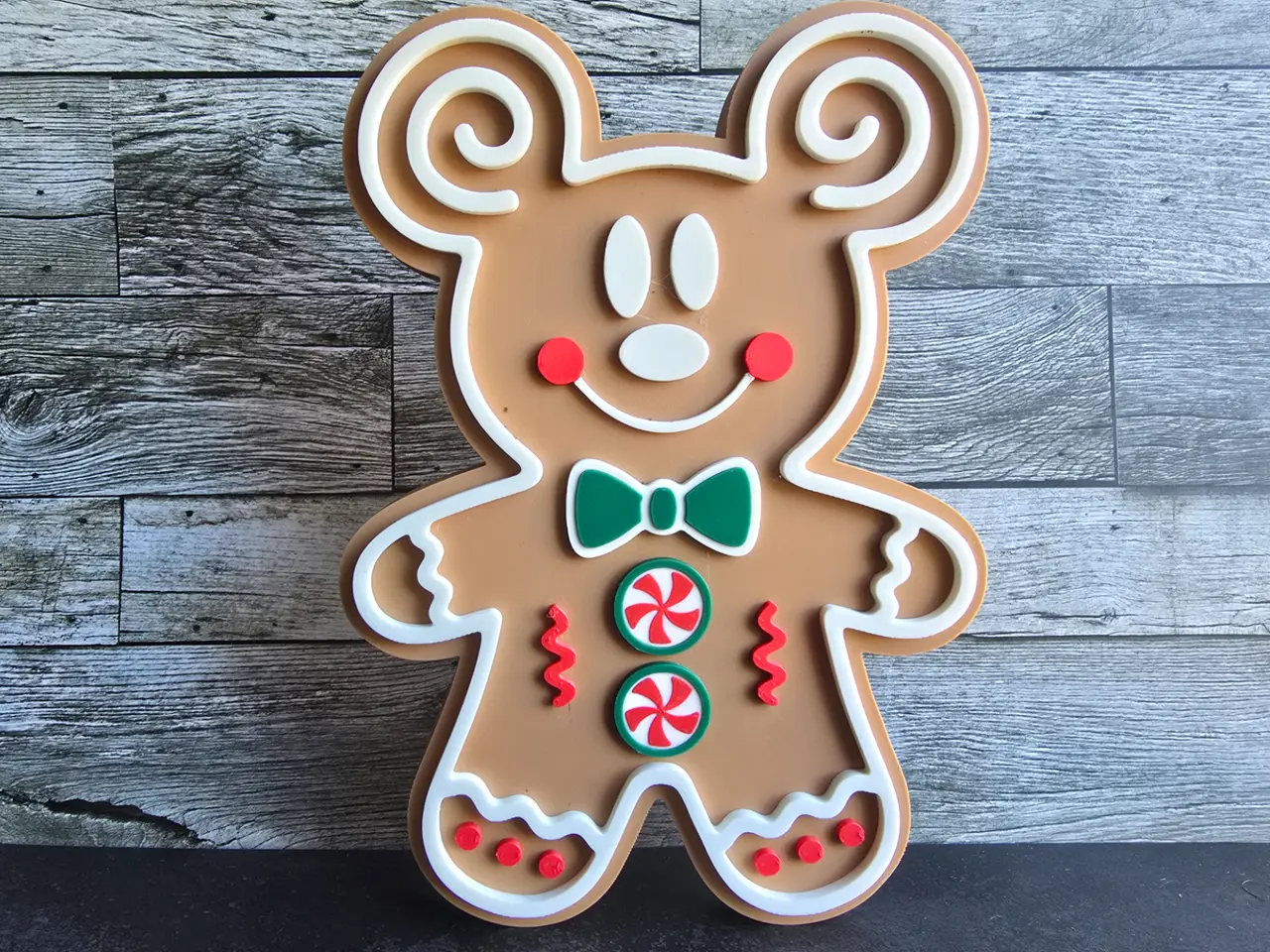 Mickey Mouse Gingerbread Decor — modelo 3D