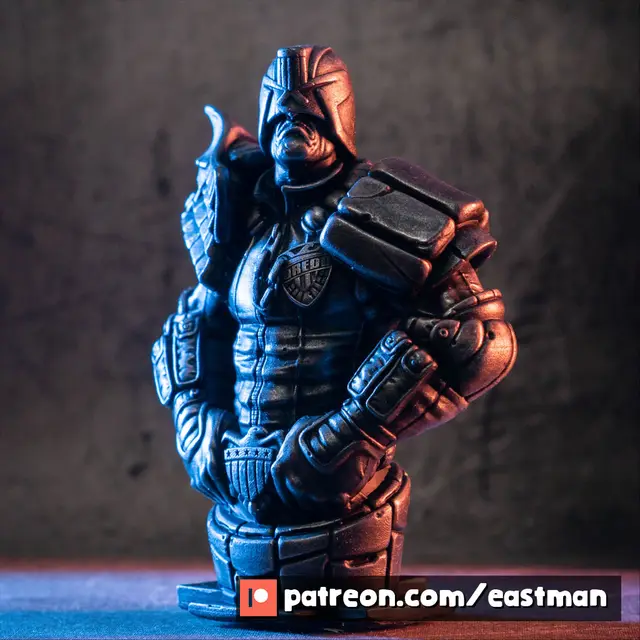 Judge Dredd bust (fan art) — modelo 3D