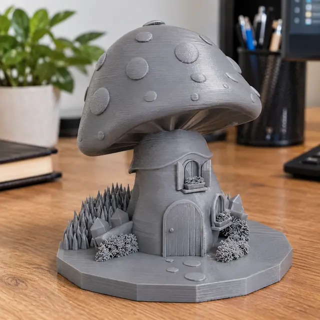 Mushroom House Modular Model — modelo 3D