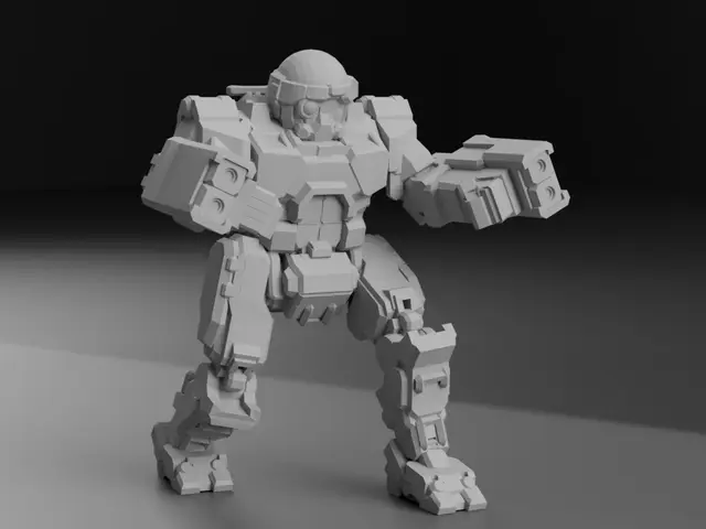 COM-TDK Commando "The Death's Knell" for Battletech — modelo 3D