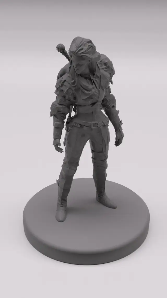 Furry Warrior — modelo 3D