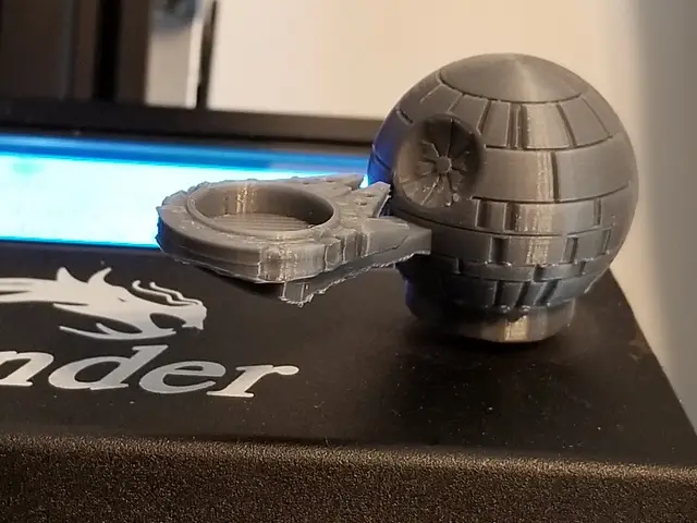Death Star Falcon rotary knob for 6mm shaft Creality Ender 3/5, CR-10, CR-20 — modelo 3D