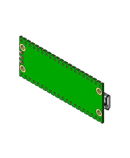 Raspberry Pi Pico — modelo 3D