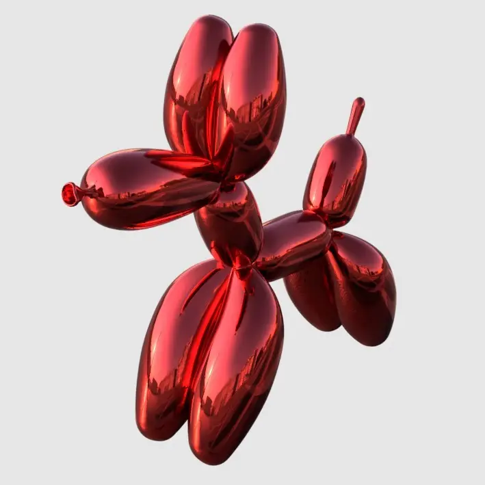 Balloon Dog (Jeff Koons) [nose optimized] — modelo 3D