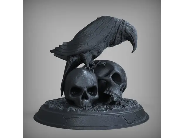 Raven with Skulls — modelo 3D