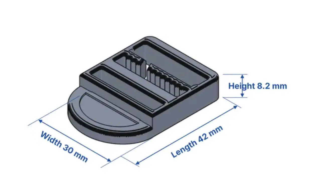 Ladder-Lock Buckle for 25 mm Webbing — modelo 3D
