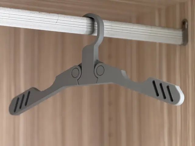 Foldable Clothes Hanger (print-in-place) — modelo 3D