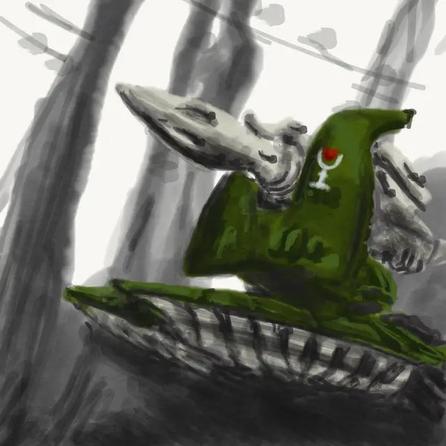 Elderly Non-Newtonian Gunstand — modelo 3D