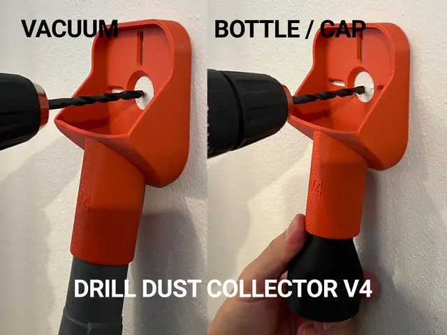 Drill Dust Collector and Guide V4 — modelo 3D