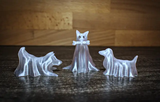 A Trio of Halloween Ghost Dogs — modelo 3D