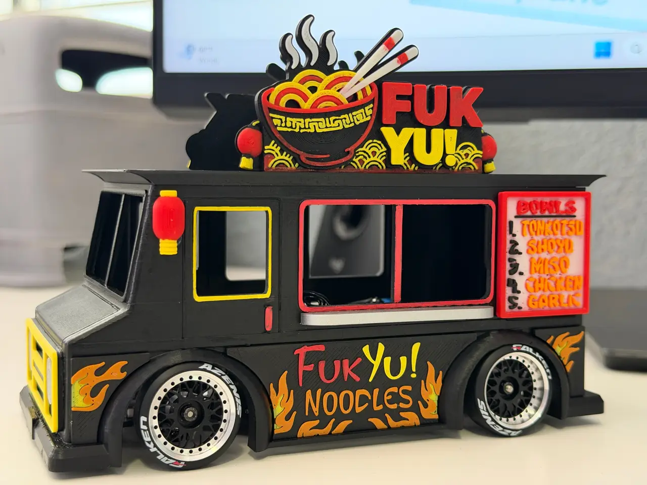 1/24 Scale Noodle Truck Body - 98mm Wheel Base — modelo 3D