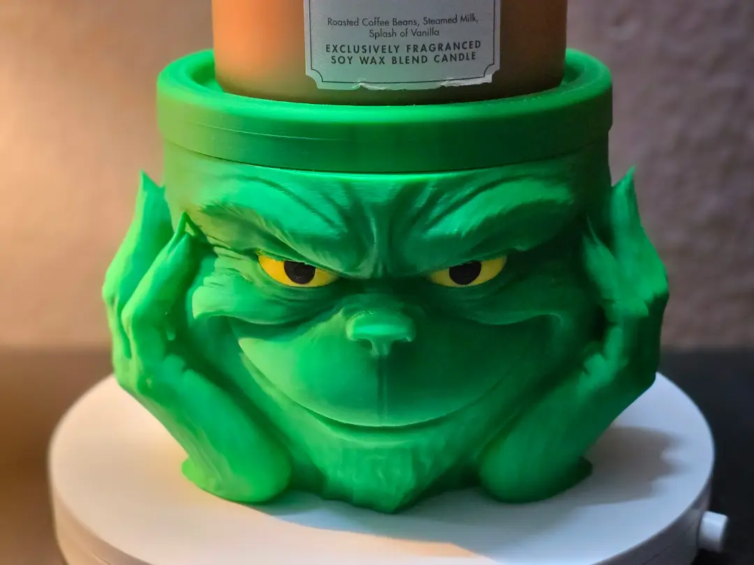 Grinch 2 in 1 Bowl and candle holder — modelo 3D