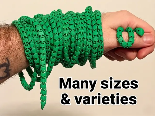 Tiny Flexi Snake 'As Long As It Gets One' — modelo 3D
