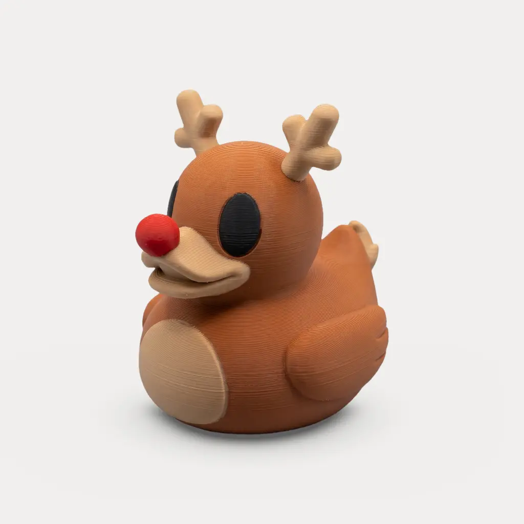 Reindeer Rubber Duck - Christmas Figurine — modelo 3D
