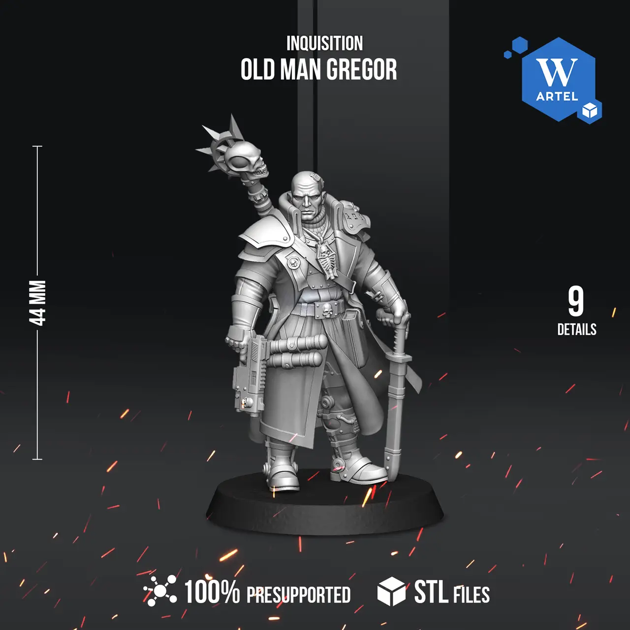 Old Man Gregor - FREE STL - Artel W — modelo 3D