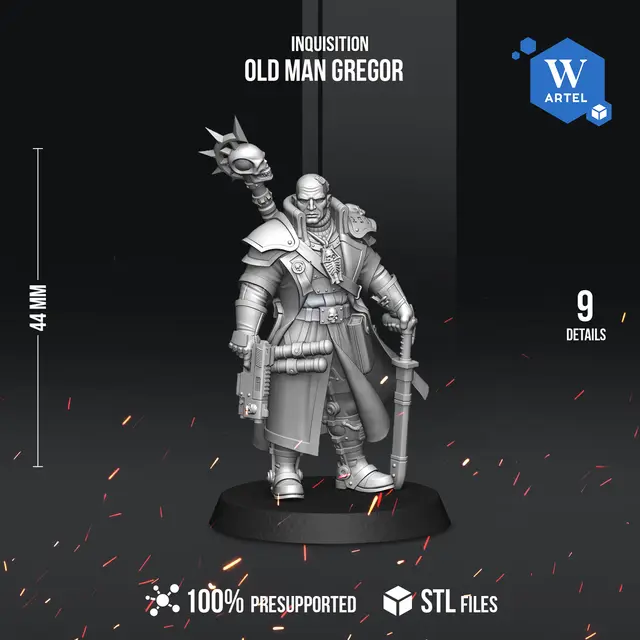 Old Man Gregor - FREE STL - Artel W — modelo 3D
