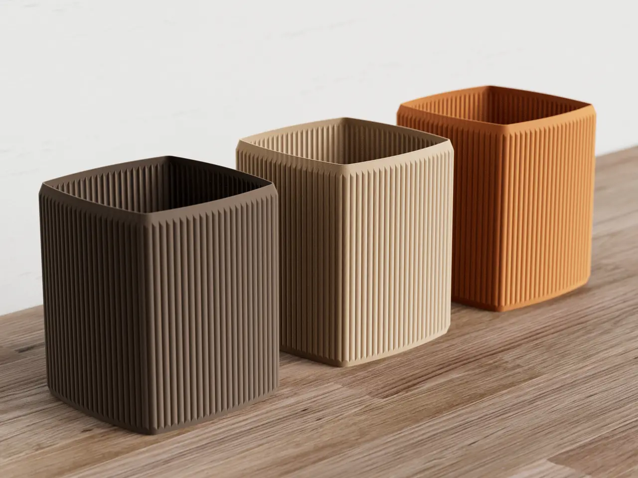 Mini Desk Trash Bin – Vase Mode — modelo 3D