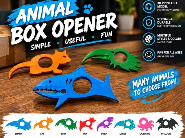Animal Box Opener Collection — modelo 3D