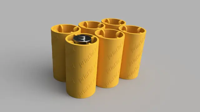 AA to C - battery adapter — modelo 3D