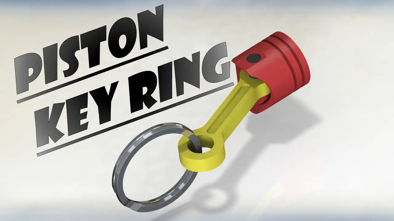 PISTON KEY RING — modelo 3D