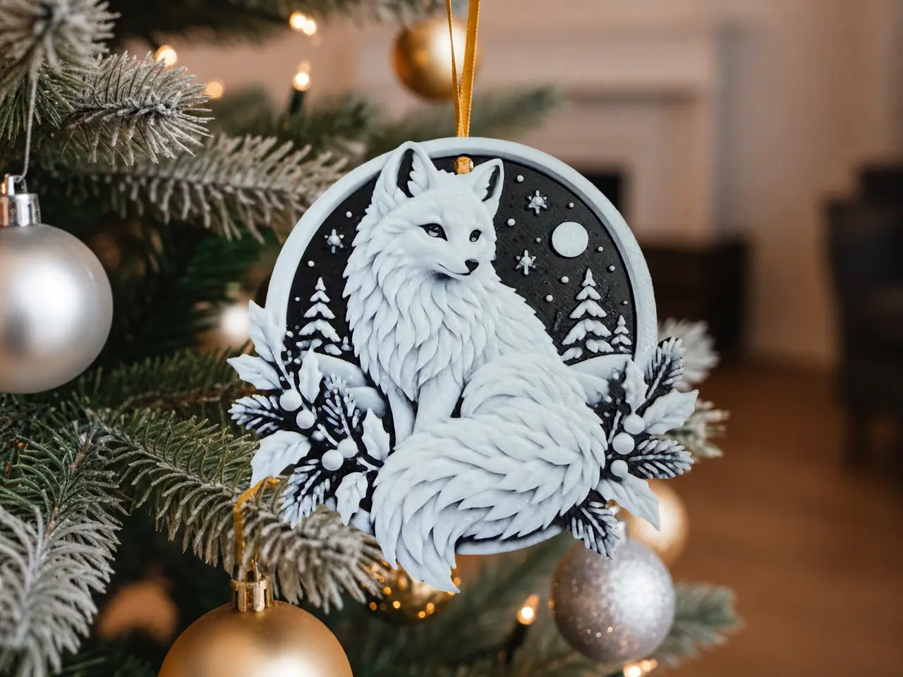Winter Wolf Decoration — modelo 3D