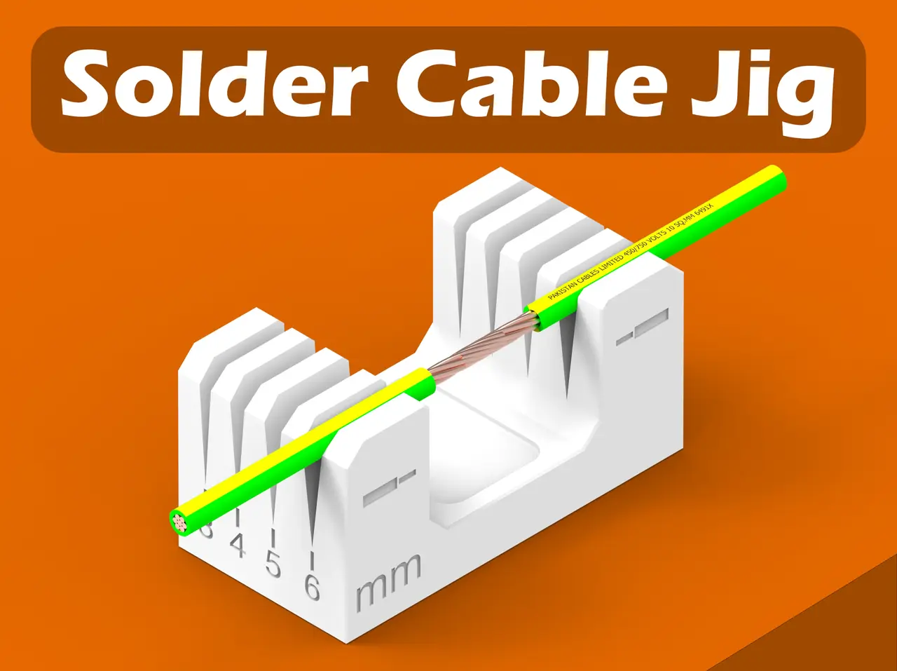 Cable Soldering Jig Holder — modelo 3D