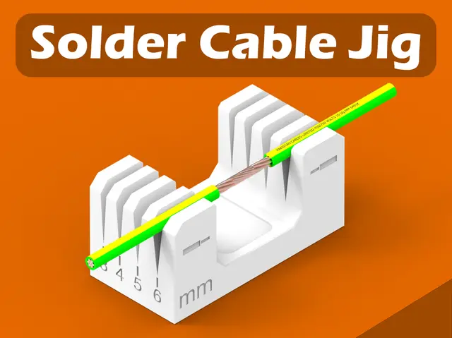 Cable Soldering Jig Holder — modelo 3D