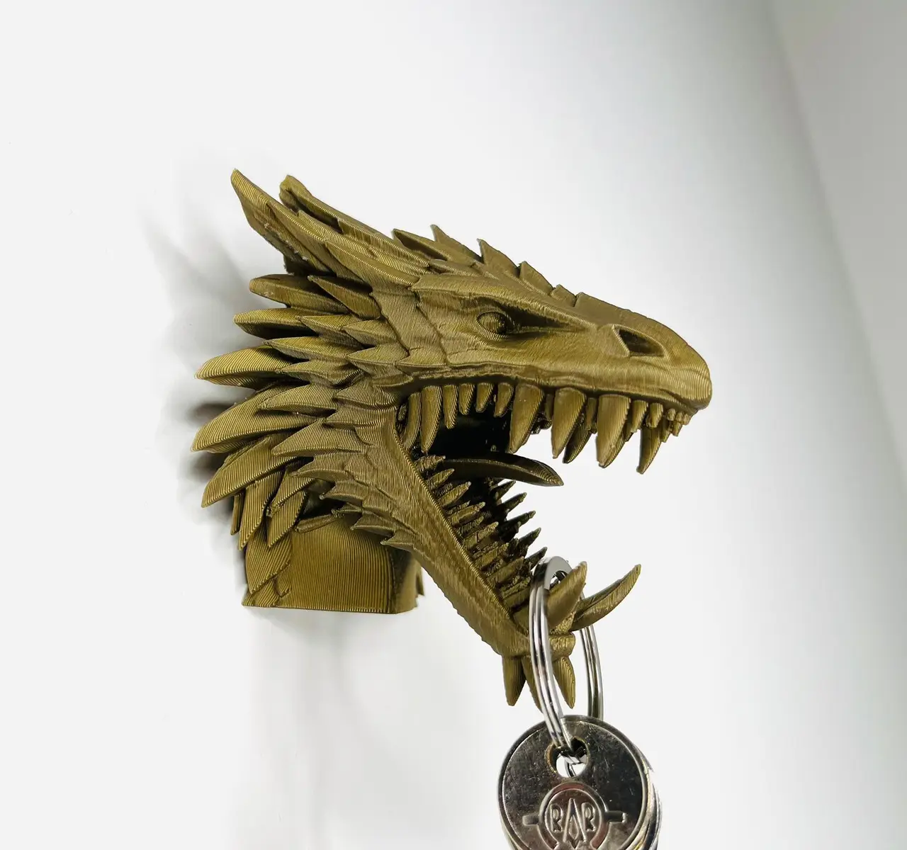 Dragon keychain wall organizer — modelo 3D