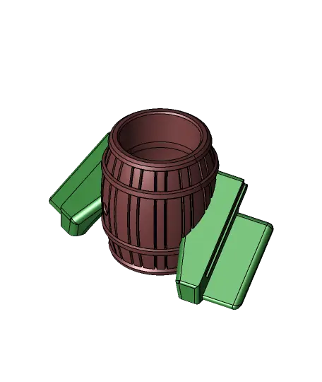 Banana Barrel - Switch Joy Con Cup - Ape Themed! — modelo 3D